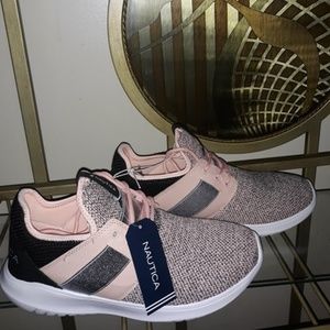 Nautica Pink and Black running shoes. Women